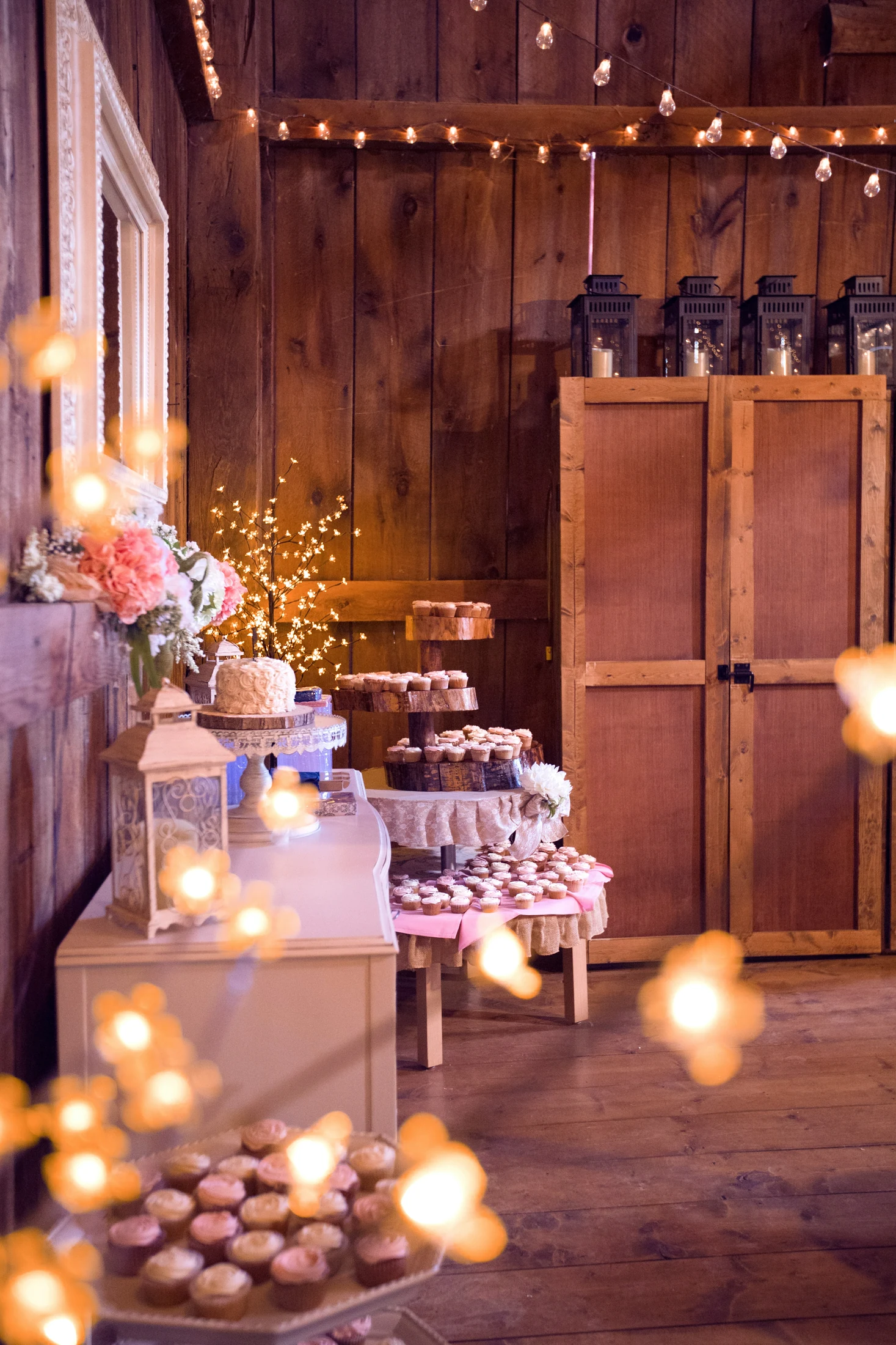Candy Bar mit Kerzenlicht